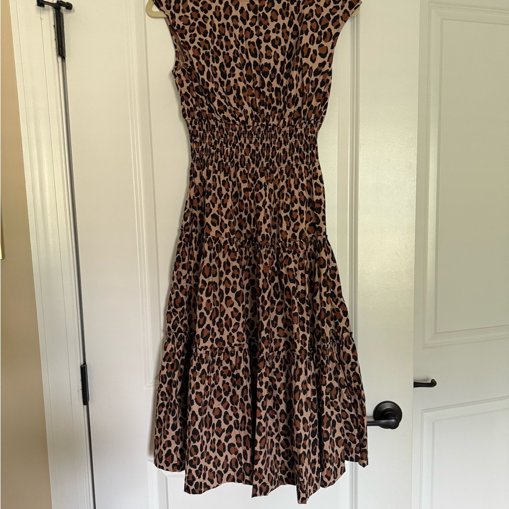 Kate Spade Spotted Leopard Blaire Midi Dress size S